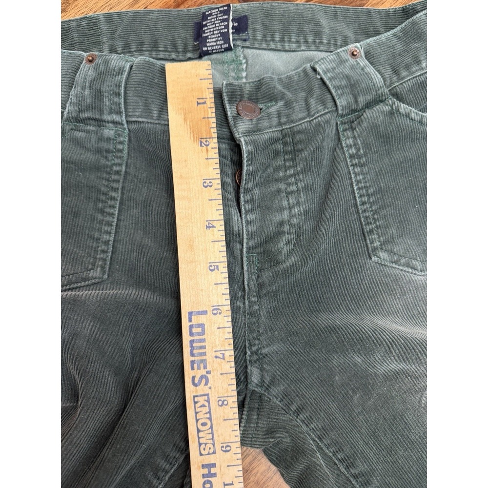 Vintage Abercrombie & Fitch 90s Corduroy Pants Y2K Green Womens Size 4 - Picture 6 of 8